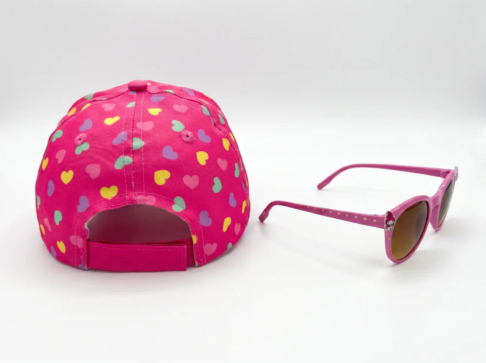 Hello Kitty Melody Kinder Basecap Baseball Kappe und Sonnenbrille Gr. 52-54 - WS-Trend.de