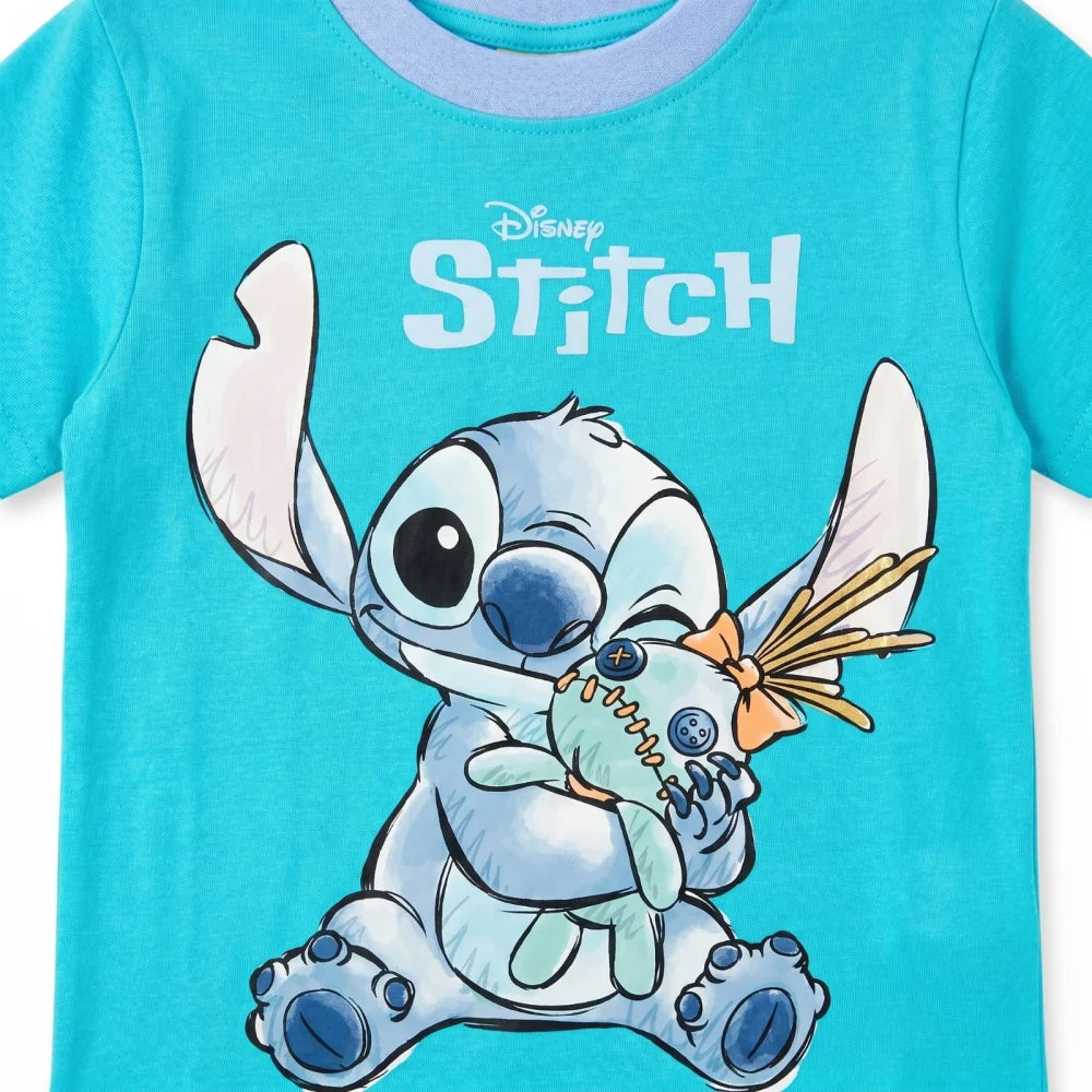 Disney Stitch Kinder Jungen T-Shirt Kurzarm Shirt Gr. 98 bis 128 Baumwolle - WS-Trend.de