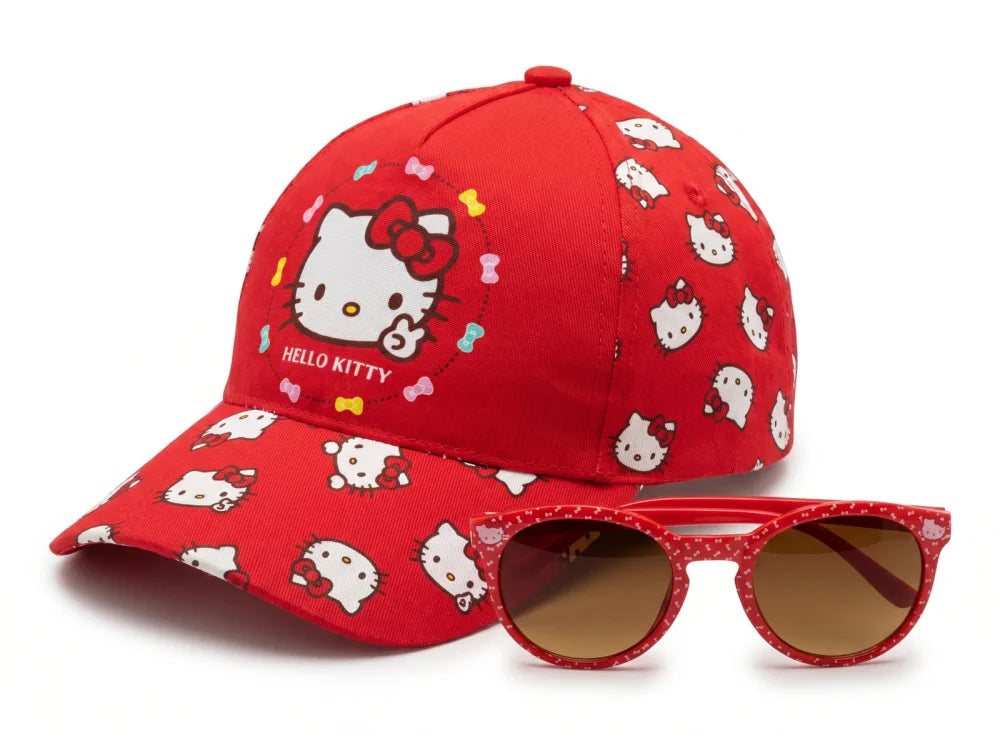 Hello Kitty Kinder Basecap Baseball Kappe und Sonnenbrille Gr. 52-54 - WS-Trend.de