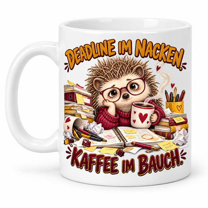 Büro Tasse Keramik 330 ml lustiger Spruch Geschenk Kollegen Homeoffice