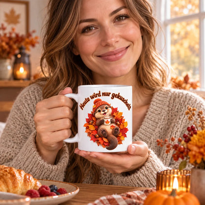 WS-Trend Herbst Tasse Otter mit Spruch Keramik 330 ml - WS-Trend.de