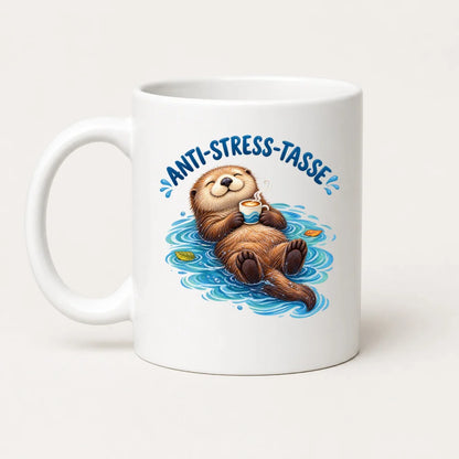 Anti-Stress-Tasse Otter – Keramiktasse 325 ml - WS-Trend.de
