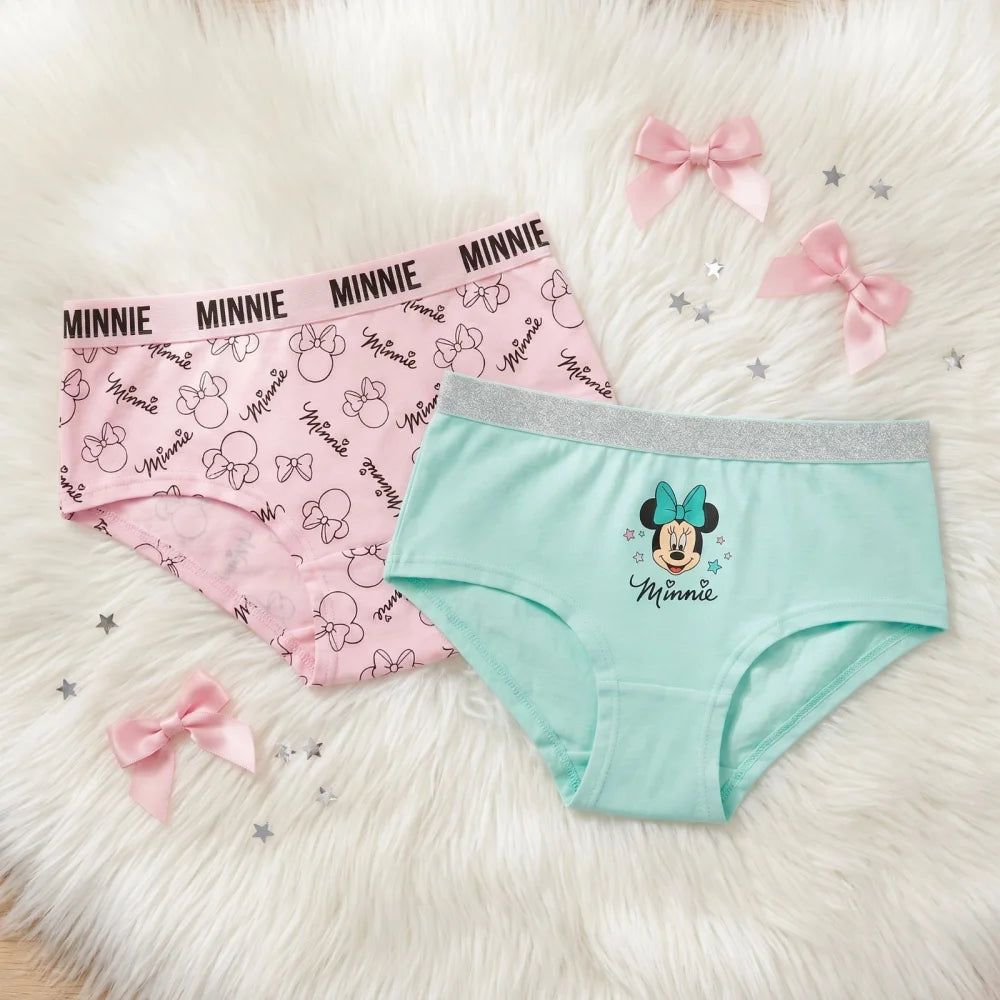 Disney Minnie Maus 2er Pack Slips Kinder Mädchen Unterwäsche Gr. 92-128 - WS-Trend.de