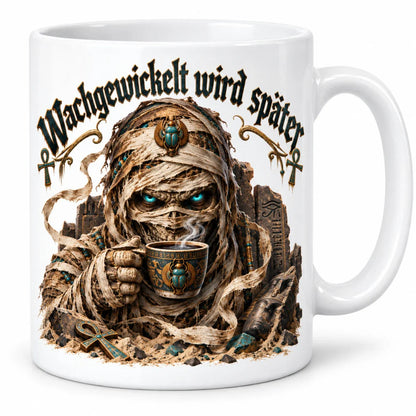 WS-Trend Mumienmorgen Horror Tasse Keramik 330 ml mit Motiv und Spruch - WS-Trend.de
