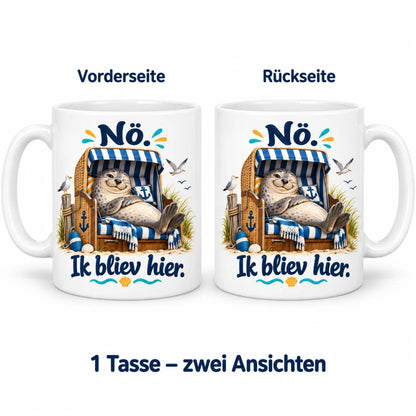 WS-Trend Strandkorb Tasse lustiger Spruch Keramik 330 ml Geschenktasse - WS-Trend.de