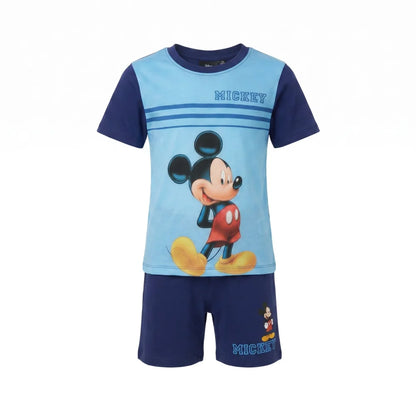 Disney Mickey Maus Jungen Schlafanzug Pyjama Shirt Shorts Gr. 92-116 Baumwolle - WS-Trend.de