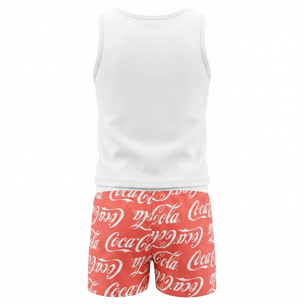 Coca Cola Mädchen Pyjama Schlafanzug Shirt Shorts 134 - 164 Baumwolle - WS-Trend.de