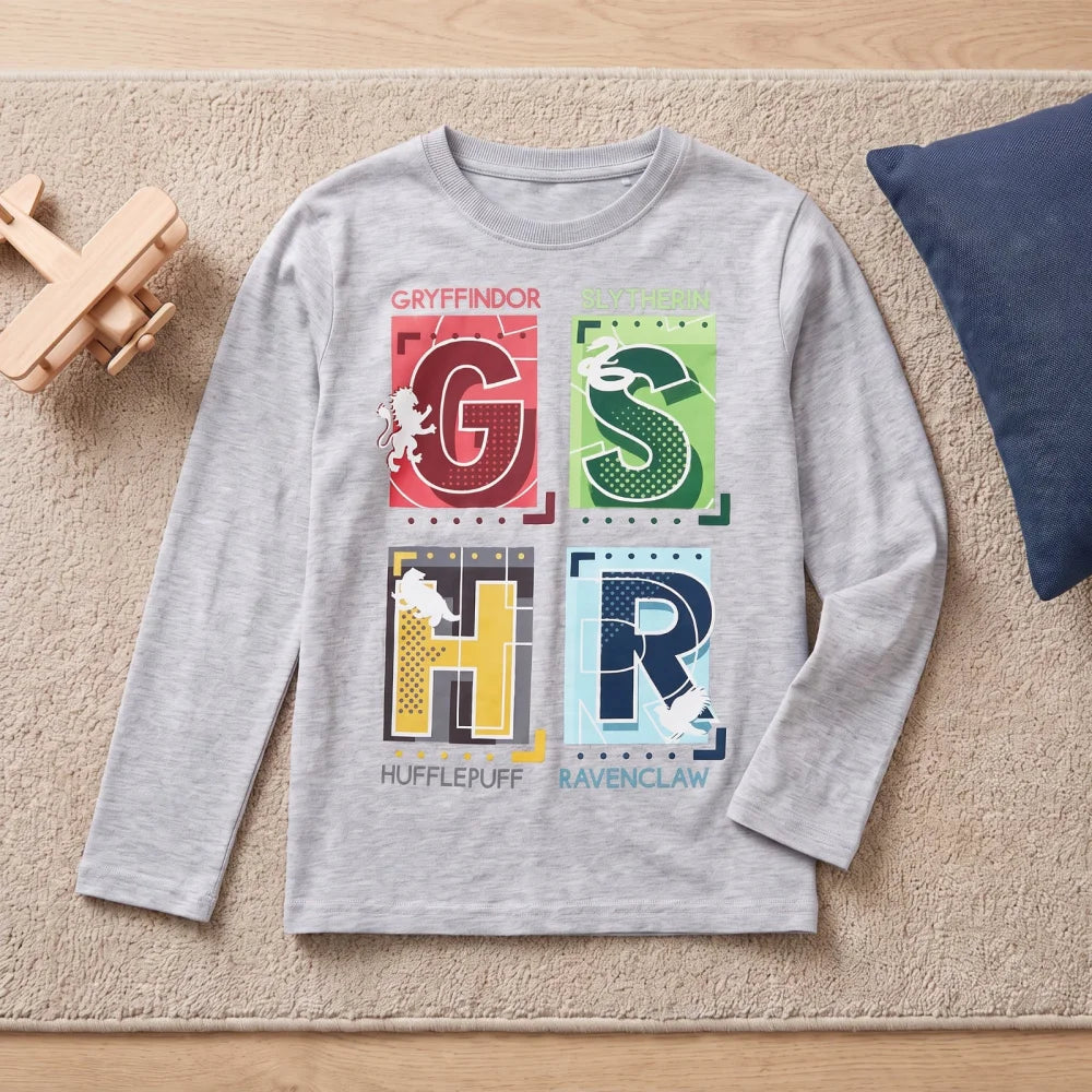 Harry Potter Hogwarts Gryffindor Jungen langarm T-Shirt Shirt Gr. 104-134 - WS-Trend.de