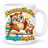 WS-Trend Eulenmama Kaffeetasse Keramik 330 ml Mama Geschenk mit Spruch
