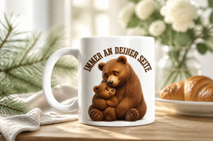 Immer an deiner Seite Tasse 325 ml Keramik Tiermotiv Geschenkidee Bunt - WS-Trend.de