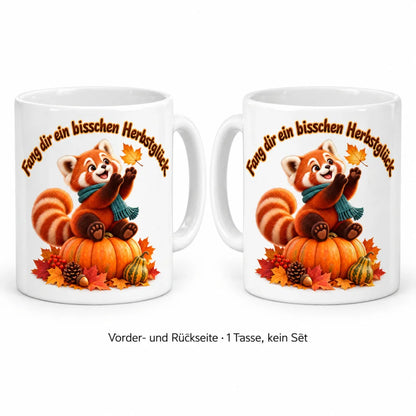 WS-Trend Herbst Tasse Roter Panda mit Spruch Keramik 330 ml - WS-Trend.de