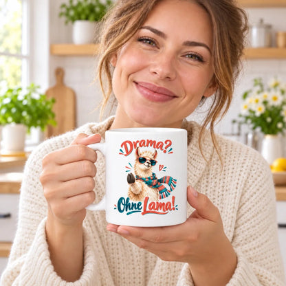 WS-Trend Lama Kaffeetasse lustiger Spruch Keramik 330 ml Geschenktasse - WS-Trend.de