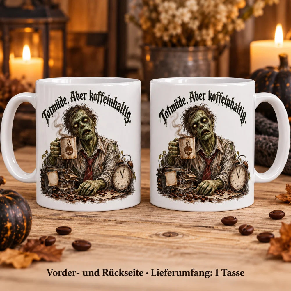 WS-Trend Zombie-Modus Horror Tasse Keramik 330 ml mit Motiv und Spruch - WS-Trend.de