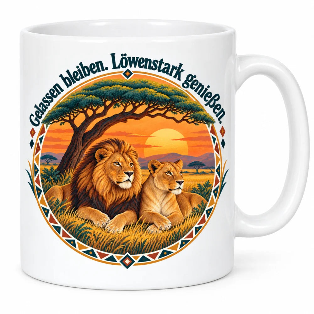 WS-Trend Afrika Tasse Keramik 330 ml mit Spruch 10 Motive als Geschenk - WS-Trend.de