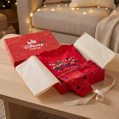 Disney Mickey Maus X-Mas Baby langarm Pyjama Schlafanzug Shirt Hose - WS-Trend.de