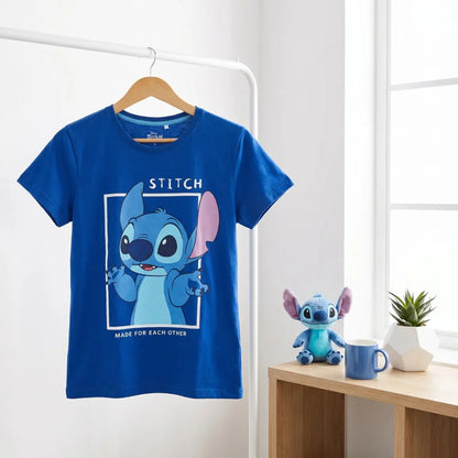Disney Stitch Angel Damen kurzarm T-Shirt Shirt S-XL 100% Baumwolle - WS-Trend.de