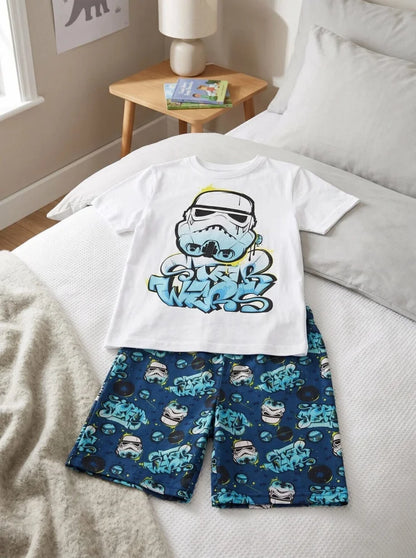 Star Wars Storm Trooper Kinder Pyjama Schlafanzug kurz 110-140 Motivwahl - WS-Trend.de