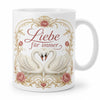 Schwan-Tasse für Lieblingsmenschen - Geschenk zum Jahrestag beidseitig
