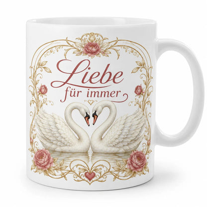 Schwan-Tasse für Lieblingsmenschen - Geschenk zum Jahrestag beidseitig - WS-Trend.de