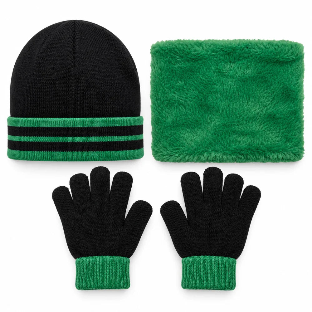 Minecraft Creeper Winterset: Mütze Snood und Handschuhe Größe 54 - WS-Trend.de