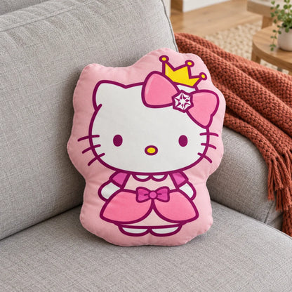 Hello Kitty Prinzessin 3D-Formkissen Polyester Rosa 33x27x5 cm - WS-Trend.de