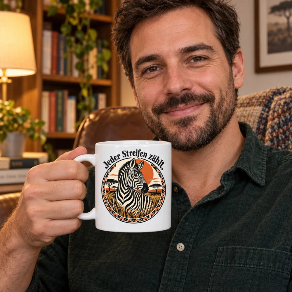 WS-Trend Afrika Tasse Keramik 330 ml mit Spruch 10 Motive als Geschenk - WS-Trend.de