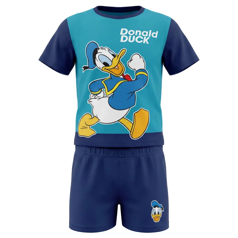 Print-Shirt Disney Donald Duck Kinder Jungen Sommerset Shorts plus T-Shirt - WS-Trend.de