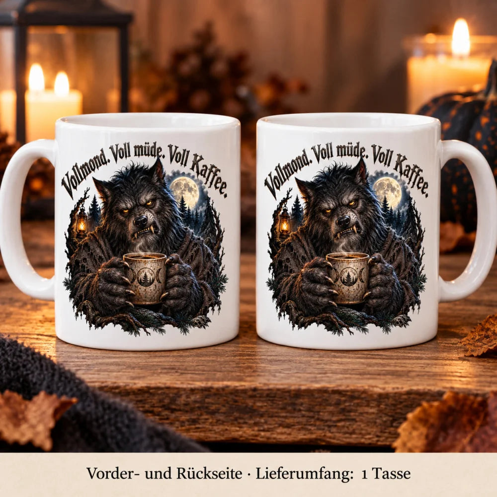 WS-Trend Vollmond-Kaffee Horror Tasse 330 ml Geschenk fuer Horror-Fans - WS-Trend.de