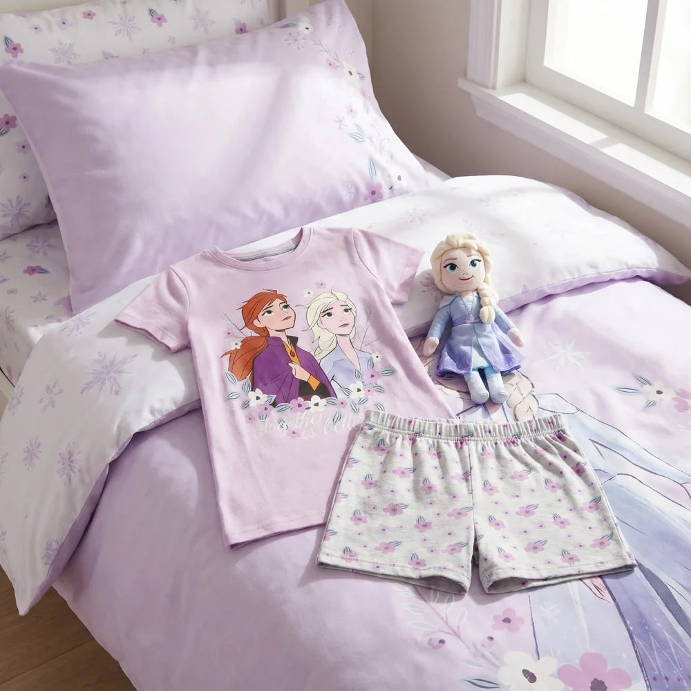 Disney Die Eiskönigin Kinder Mädchen Schlafanzug Pyjama Shirt Shorts Gr. 122-140 - WS-Trend.de