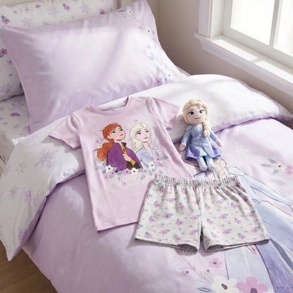 Disney Die Eiskönigin Kinder Mädchen Schlafanzug Pyjama Shirt Shorts Gr. 122-140 - WS-Trend.de