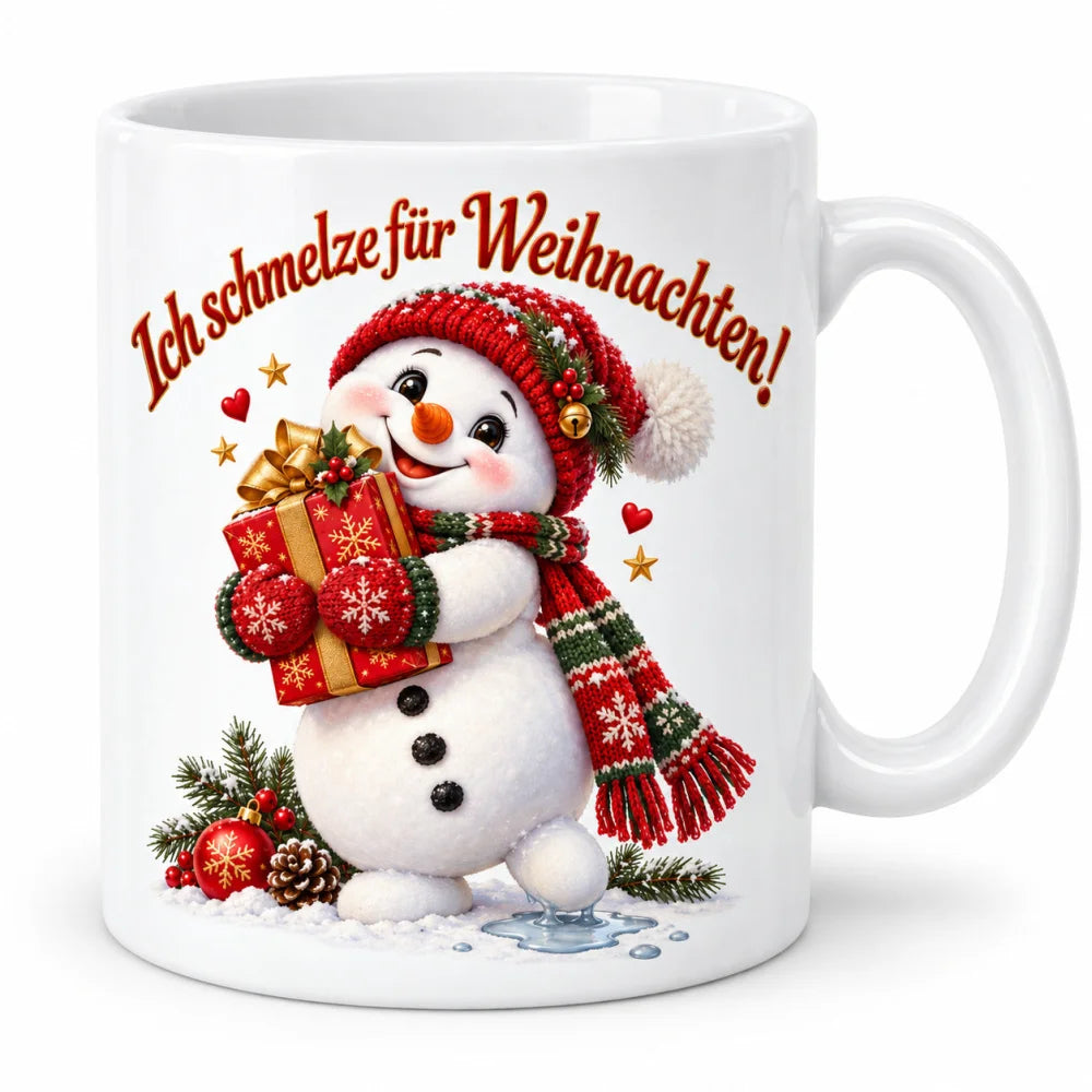 WS-Trend Ich schmelze Schneemann Tasse 330 ml Geschenktasse mit Spruch - WS-Trend.de