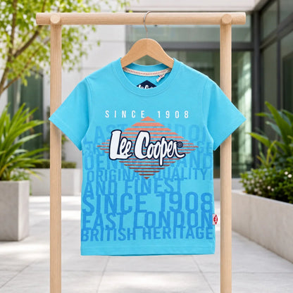 Lee Cooper Kinder Jungen T-Shirt Kurzarm Shirt 104-152 - 100% Baumwolle - WS-Trend.de