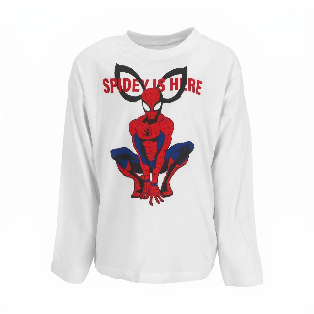 Marvel Spiderman Jungen Kinder Langarmshirt Shirt Gr. 98-128 -100% Baumwolle - WS-Trend.de