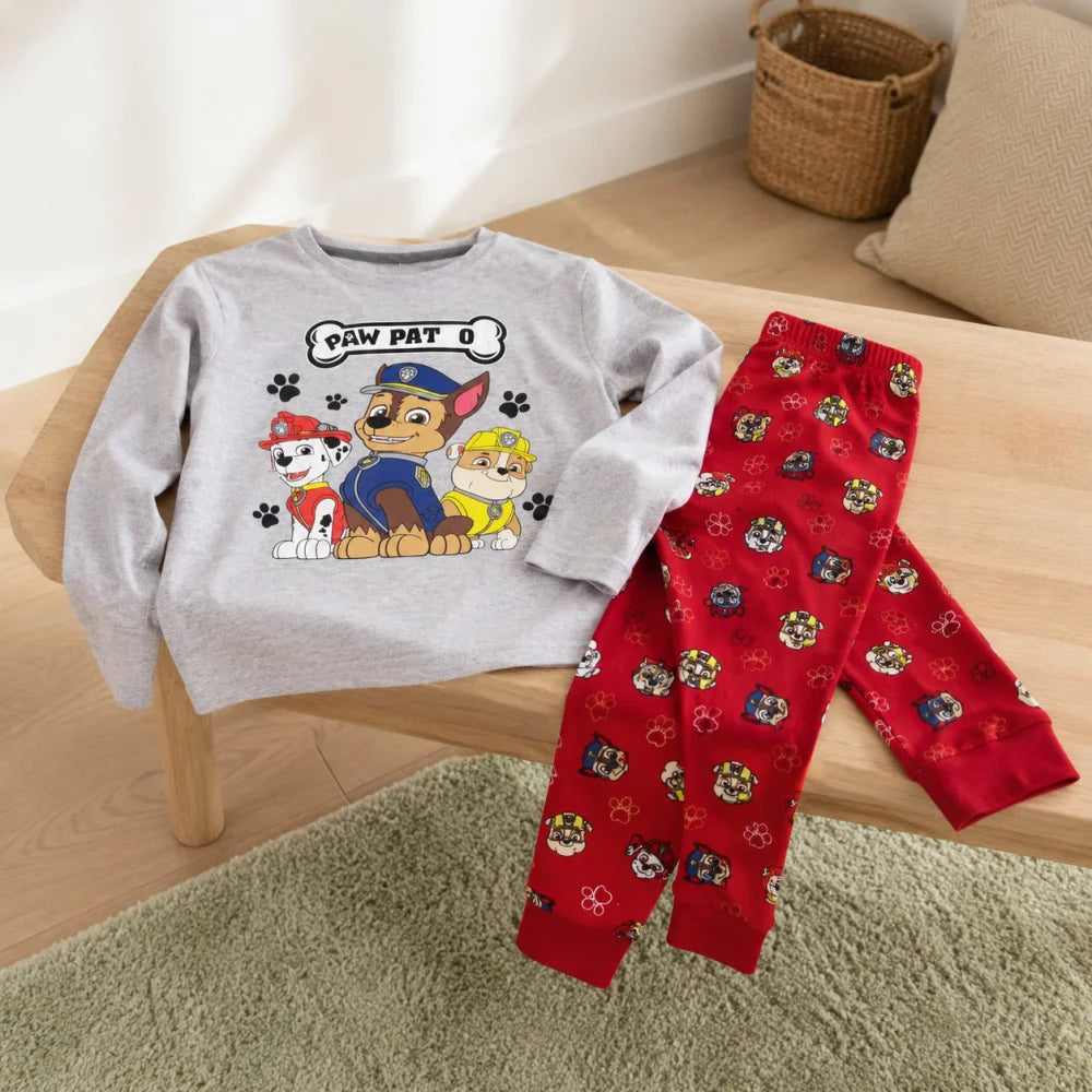 Schlafanzug PAW PATROL Kinder Jungen Pyjama Nachtwäsche Gr. 98,128 - WS-Trend.de