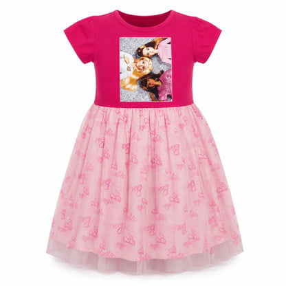 Barbie and Freinds Kinder Mädchen Sommerkleid Kleid Gr 98-128 Baumwolle - WS-Trend.de