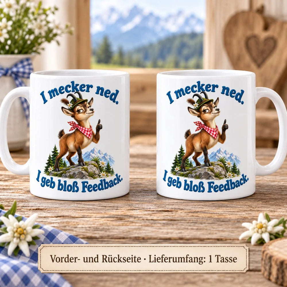 WS-Trend Gams Tasse mit bayerischem Spruch Keramik 330 ml Geschenkidee - WS-Trend.de