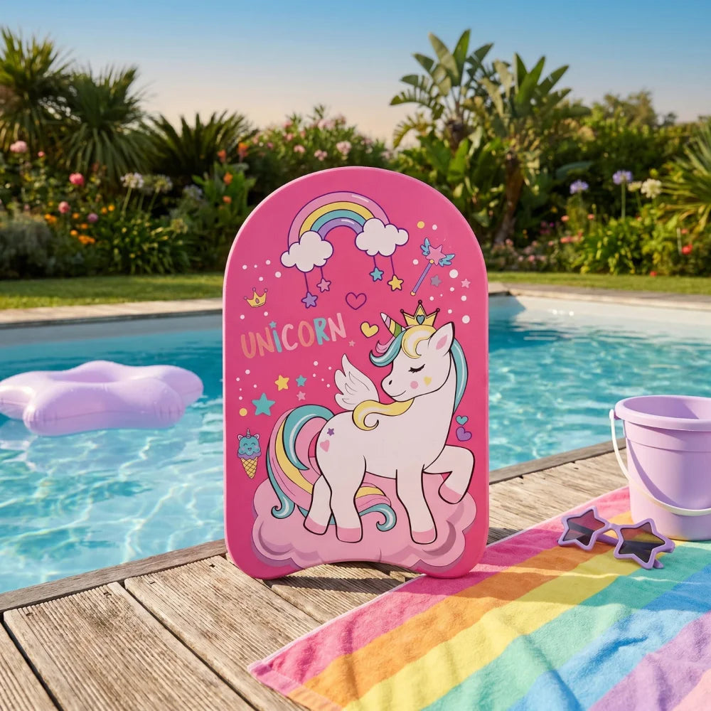 Süßes Einhorn Kinder Schwimmboard Schwimmbrett Kickboard 45x30 cm - WS-Trend.de