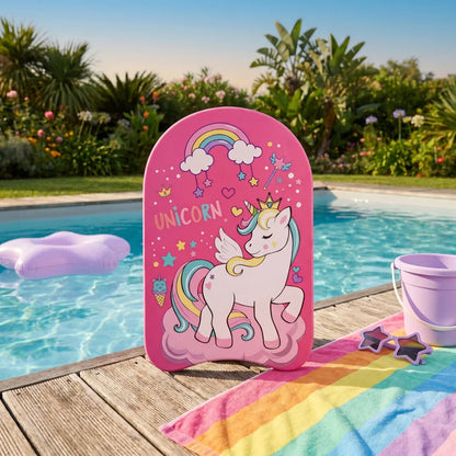 Süßes Einhorn Kinder Schwimmboard Schwimmbrett Kickboard 45x30 cm - WS-Trend.de