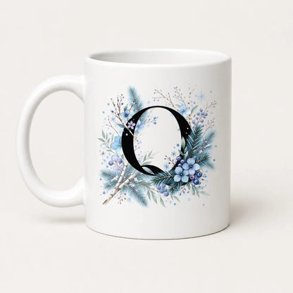 Winter Tasse A-Z Buchstaben 325 ml Keramik Geschenkidee personalisiert - WS-Trend.de