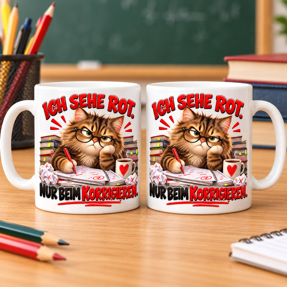Lehrer Tasse Keramik 330 ml Geschenk Lehrerin Unterricht Spruch Kaffee