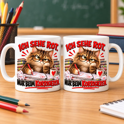 Lehrer Tasse Keramik 330 ml Geschenk Lehrerin Unterricht Spruch Kaffee