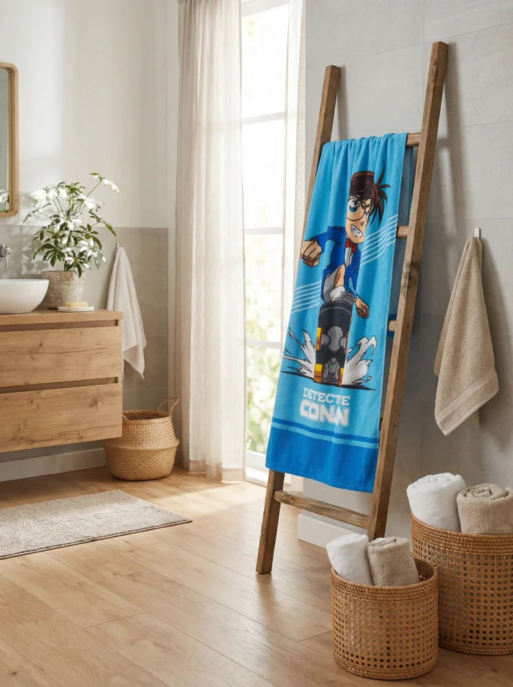 Detektiv Conan Anime Mikrofaser Strandtuch Badetuch XL 70x140 cm - WS-Trend.de