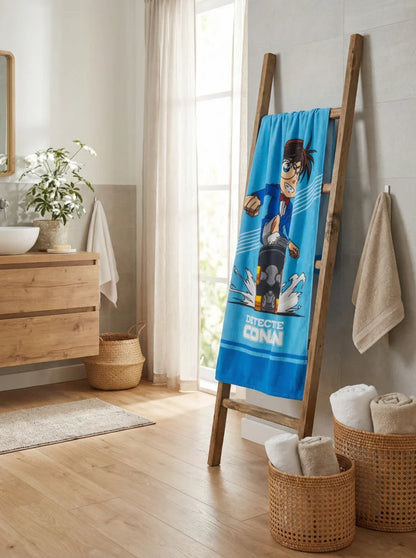 Detektiv Conan Anime Mikrofaser Strandtuch Badetuch XL 70x140 cm - WS-Trend.de