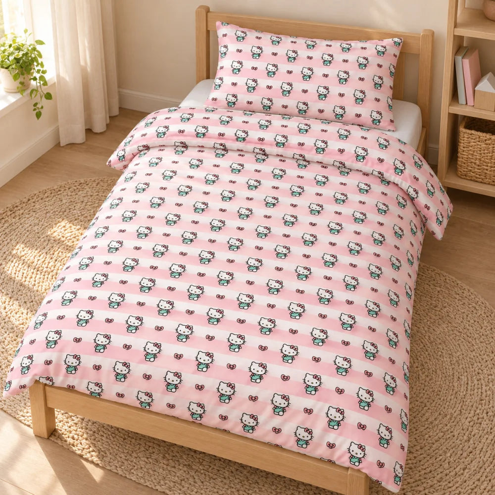 Hello Kitty Babybettwäsche Baumwolle 100x140 + 40x60 cm - WS-Trend.de