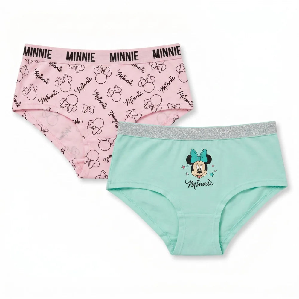 Disney Minnie Maus 2er Pack Slips Kinder Mädchen Unterwäsche Gr. 92-128 - WS-Trend.de