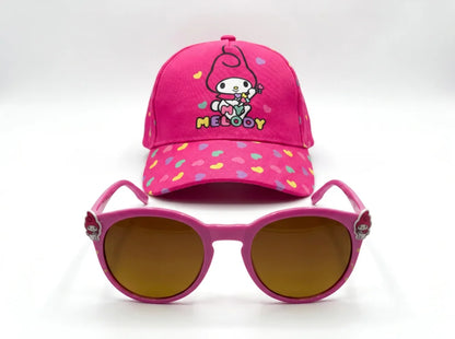 Hello Kitty Melody Kinder Basecap Baseball Kappe und Sonnenbrille Gr. 52-54 - WS-Trend.de