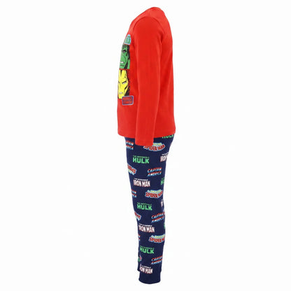 Marvel Avengers Kinder Jungen Schlafanzug Pyjama lang Sleepwear Gr. 104 - WS-Trend.de