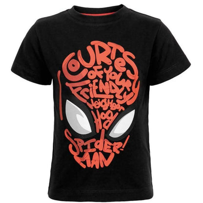 Marvel Spiderman T-Shirt Kurzarm Kinder Jungen Shirt 92-104 100% Baumwolle - WS-Trend.de