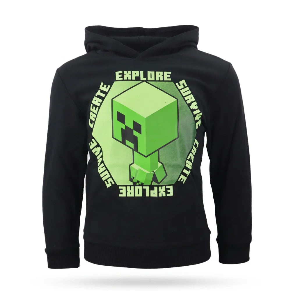 Minecraft Creeper Jungen Kinder Kapuzenpulli - WS-Trend.de