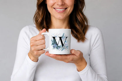 Winter Tasse A-Z Buchstaben 325 ml Keramik Geschenkidee personalisiert - WS-Trend.de